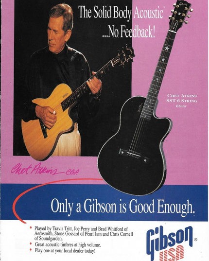 Gibson Guitars - SST 6 String - Chet Atkins - 1993 Print Advertisement