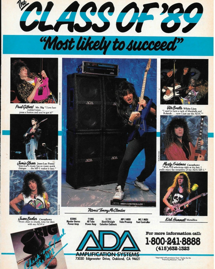 ADA AMPS - Becker / Hammett / McClendon / Gilbert / Friedman - 1989 Print Ad